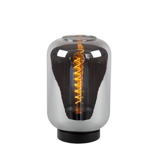 Lucide Tafellamp Joanet - Gerookt Glas - 22cm - E27