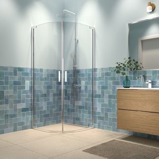 Sealskin - Douche Hoekinstap Inc 90 X 200cm - Chroom Profiel - 8 Mm Helder Glas