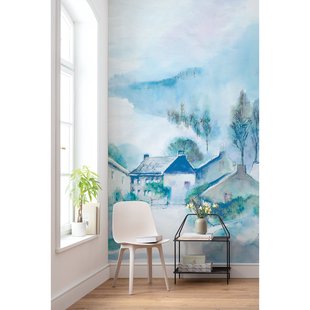Hamlet Fotobehang - Blauw - 2,50m X 200cm