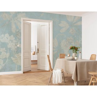 Jardin Fotobehang Papier - Blauw - 2,50m X 350cm