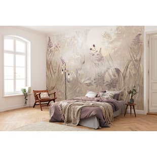 Fotobehang Dragonfly Pond - Meerkleurig - 2,50m X 350cm