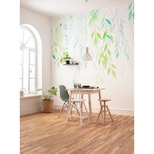 Fotobehang Summer Leaves - Groen - 2,50m X 350cm