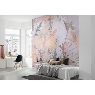 Fotobehang Tropical Concret Jungle - Meerkleurig - 2,54m X 368cm