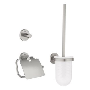 Grohe Toilet Accessoire Set Essentials New - Metaal - 3-in-1 - Supersteel