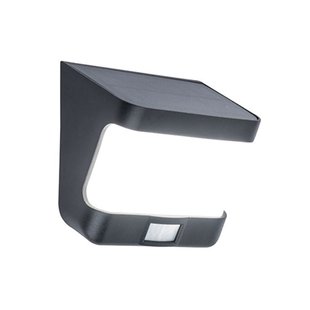 Lutec Solar Wandlamp Try Zwart 8w Met Sensor