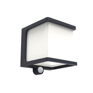 Lutec Solar Wandlamp Doblo Antraciet 8w Met Sensor