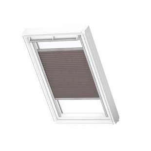 Velux Manueel Lichtdoorlatend Plisségordijn Fhl Ck02 1276s Stoffig Bruin