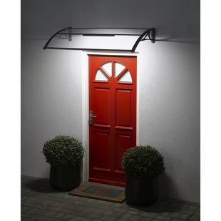 Superroof – Deurluifel Emma – Inclusief Led – Kunststof – Uv-bescherming - 140 X 74 Cm