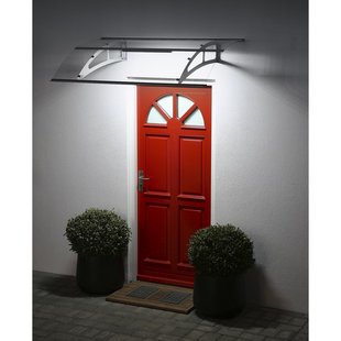 Superroof – Deurluifel Berlin – Incl. Led – Kunststof – Aluminium Balken - 150 X 92 Cm