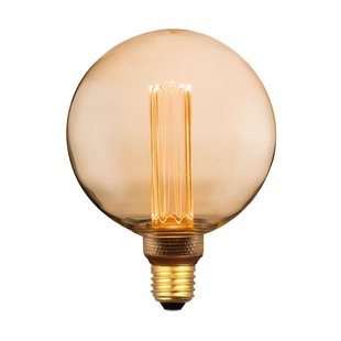 Eglo Ledfilamentlamp Globe - Amber - D12,5cm - Dimbaar - Warm Wit - E27 - 9w