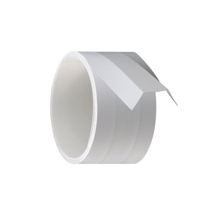 Maclean Products U-profiel - Pvc Wit - 10x10x1mm 2,6m - Zelfklevend