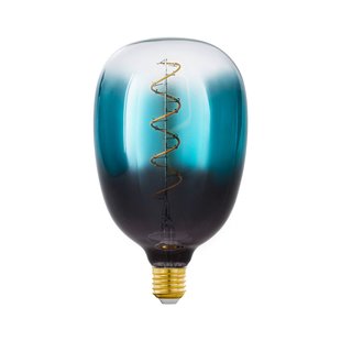 Eglo Ledfilamentlamp T120 - Blauw - D12cm - Dimbaar - Warm Wit - E27 - 4w