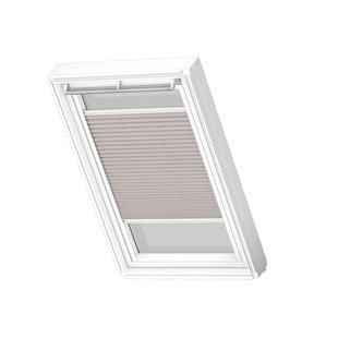 Velux Manueel Lichtdoorlatend Plisségordijn White Line Fhl Mk06 1284swl Grijs