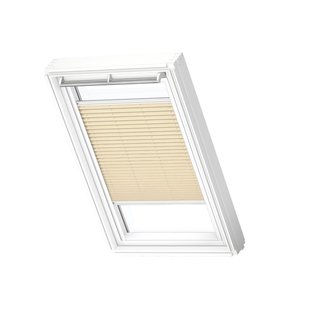 Velux Manueel Lichtdoorlatend Plisségordijn White Line Fhl Mk10 1278swl Beige