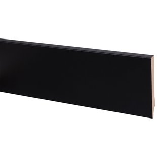 Baseline Hoge Plint Budget Cubic - Zwart - 240cm - 14x120mm