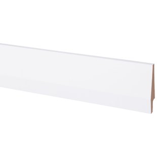 Cando Hoge Plint Oblique - Wit - 240cm - 18x80mm