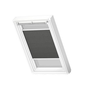 Velux Manueel Lichtdoorlatend Plisségordijn White Line Fhl Pk06 1274swl Anthracite