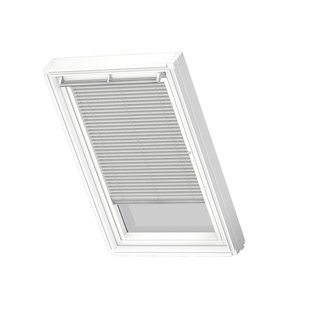 Velux Jaloezie Manueel White Line Pal Mk08 7057swl Geborsteld Zilver