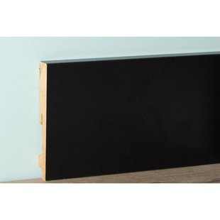 Mac Lean Hoge Plint Classic Robuust - Zwart - 240cm - 18x120mm