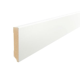 Mac Lean Hoge Plint Ral 9010 - Mdf - Gelakt - 240cm - 15x90mm