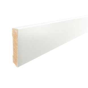 Mac Lean Hoge Plint - Mdf - Gelakt - Ral 9010 - 240 Cm - 15x120mm