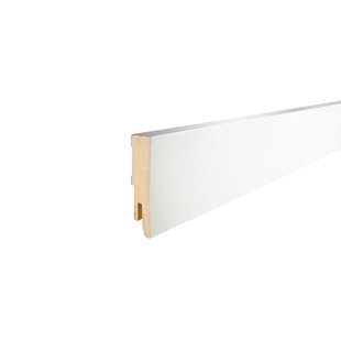 Mac Lean Hoge Plint Robuust - Wit - 240 Cm - 15x65mm