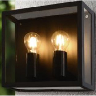 Eglo Wandlamp Alamonte 1 Zwart 2xe27