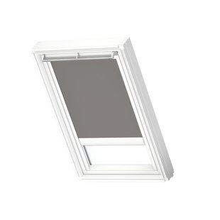 Velux Elektrisch Verduisterend Dakraam Rolgordijn White Line Dml Sk06 0705swl Grijs