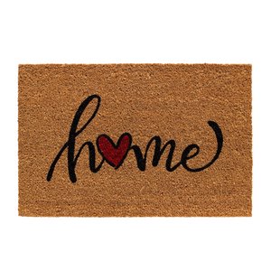 Sencys Deurmat Kokos Home Heart 40x60cm