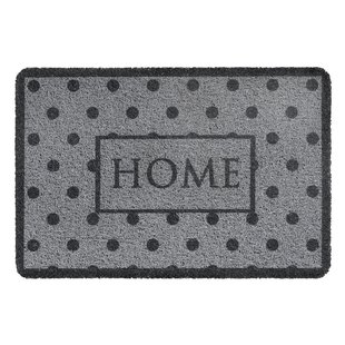 Sencys Deurmat Krul Print Home Grijs 40x60 Cm