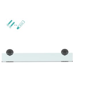 Aquavibe Planchet Glas/ Mat Zwart