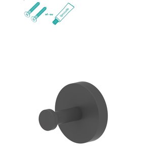 Aquavive Handdoekhaak Mat Zwart