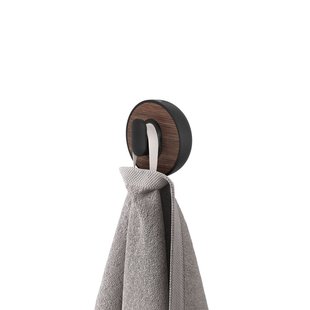 Tiger Handdoekhaak Noce Groot Zwart/ Houtlook