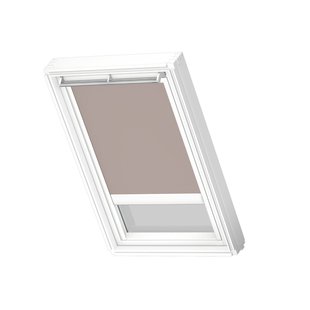 Velux Verduisterend Dakraam Rolgordijn Op Zonne-energie White Line Dsl Sk06 4580swl Licht Taupe