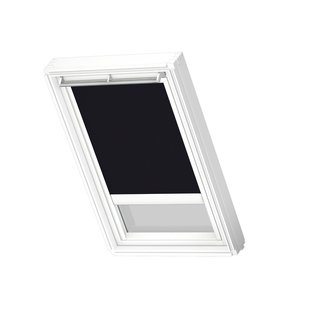 Velux Verduisterend Dakraam Rolgordijn Op Zonne-energie White Line Dsl U04 3009swl Zwart
