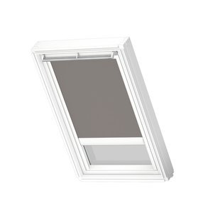 Velux Verduisterend Dakraam Rolgordijn Op Zonne-energie White Line Dsl U10 0705swl Grijs
