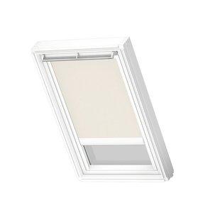 Velux Verduisterend Dakraam Rolgordijn Op Zonne-energie White Line Dsl S06 1085swl Beige