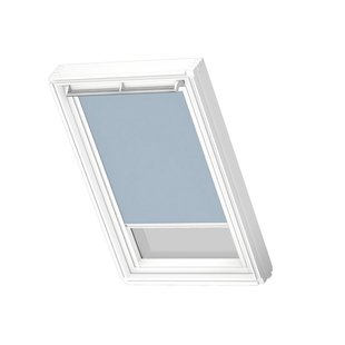 Velux Manueel Verduisterend Dakraam Rolgordijn White Line Dkl C02 4576swl Lichtblauw