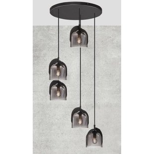 Nordlux Hanglamp Boshi Gerookt Glas ⌀40cm 5xe14