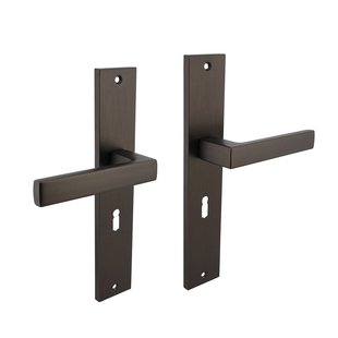 Intersteel Deurkruk Op Schild Hera - Zamak - Antracietgrijs - Sleutelgat - Afstand 56 Mm