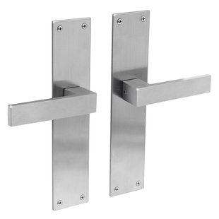 Intersteel Deurkruk Op Schild Amsterdam - Rvs - Geborsteld - Blind - Schild 250x55 Mm