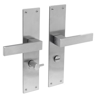 Intersteel Deurklink Amsterdam + Plaat Wc63/8 Geborsteld Rvs