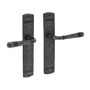 Intersteel Deurkruk Op Schild Helena - Zamak - Oudgrijs - Blind - Schild 235x45 Mm