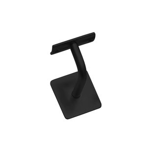 Intersteel Leuninghouder Gebogen Vierkant Hol Zadel Zwart