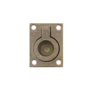 Intersteel Luikring Rechthoekig 50x39mm Verouderd Messing