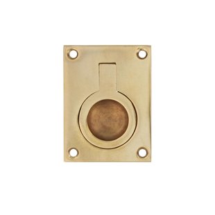 Intersteel Luikring Rechthoekig 65x49mm Gelakt Messing