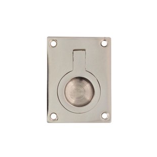 Intersteel Luikring Rechthoekig 65x49mm Nikkel