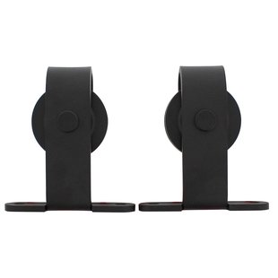 Intersteel Hangrollen Recht Basic Top 130mm Matzwart 2 Stuks