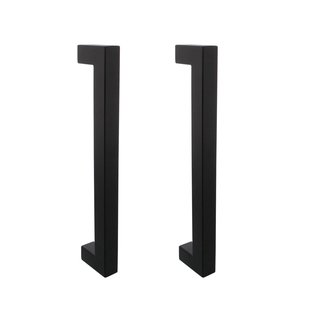 Intersteel Deurgreep Vierkant 325x60x25mm Matzwart 2 Stuks