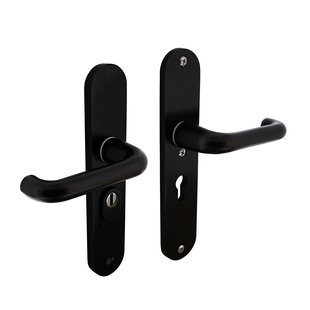 Intersteel Veiligheidsbeslag Skg*** Deurkruk/klink Profielcilinder 55mm Aluminium Zwart